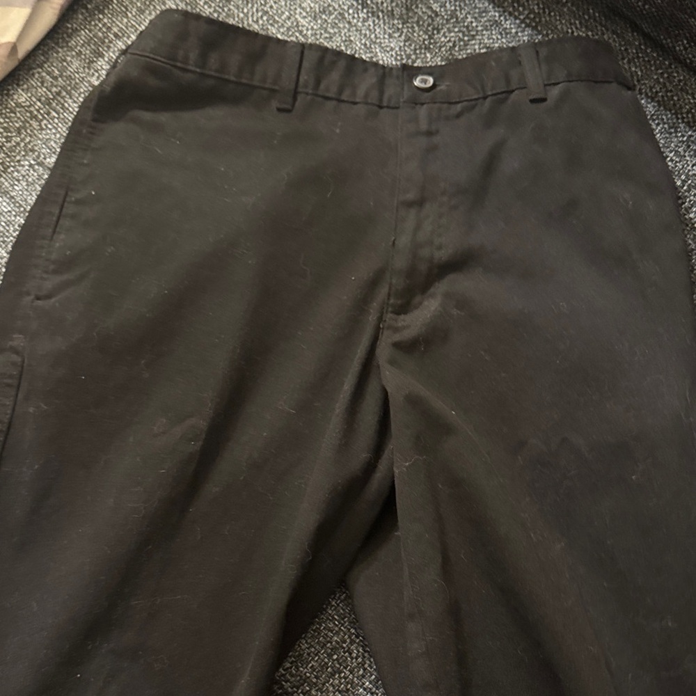 George Men's Black Chinos